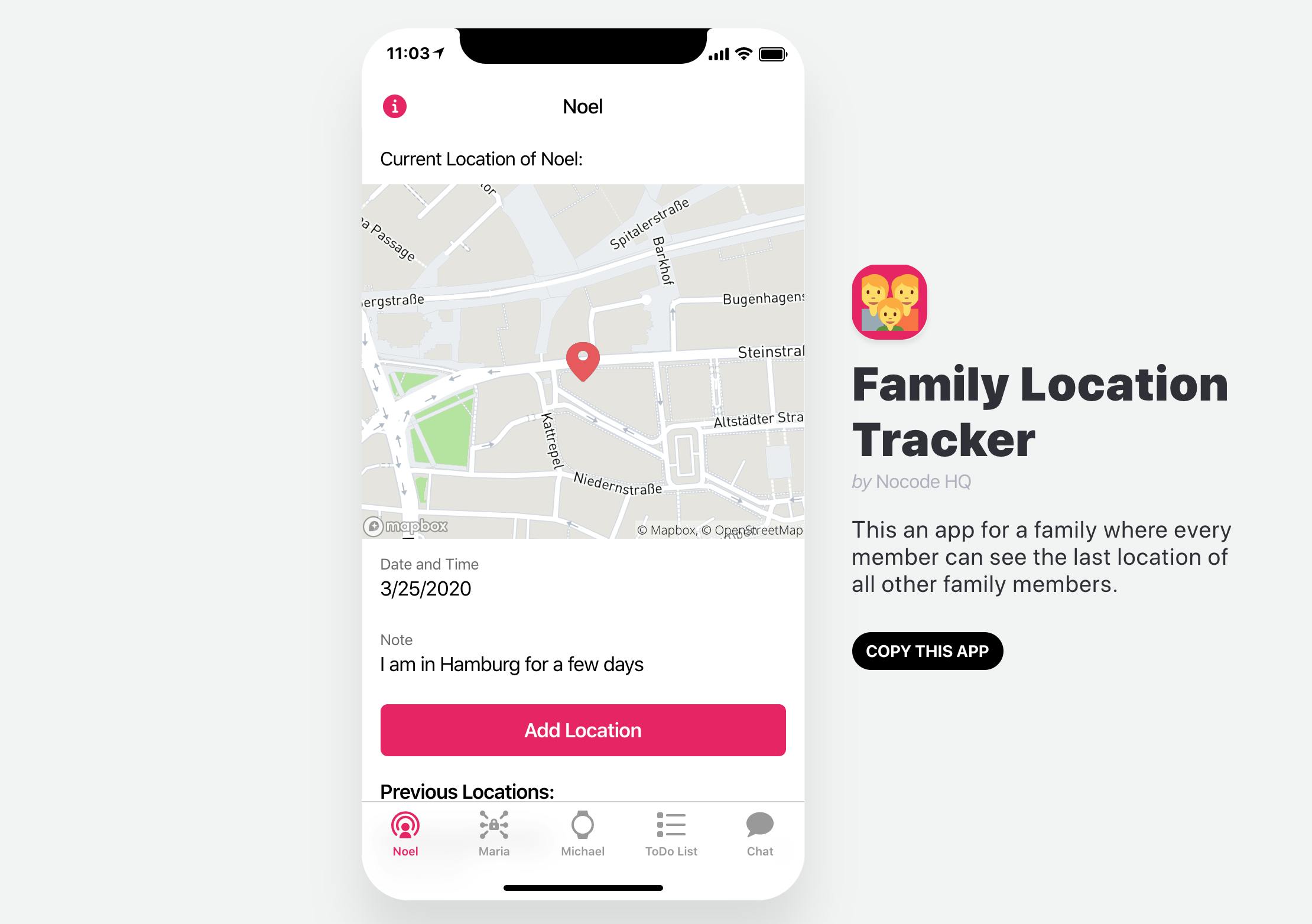 Family Location Tracker