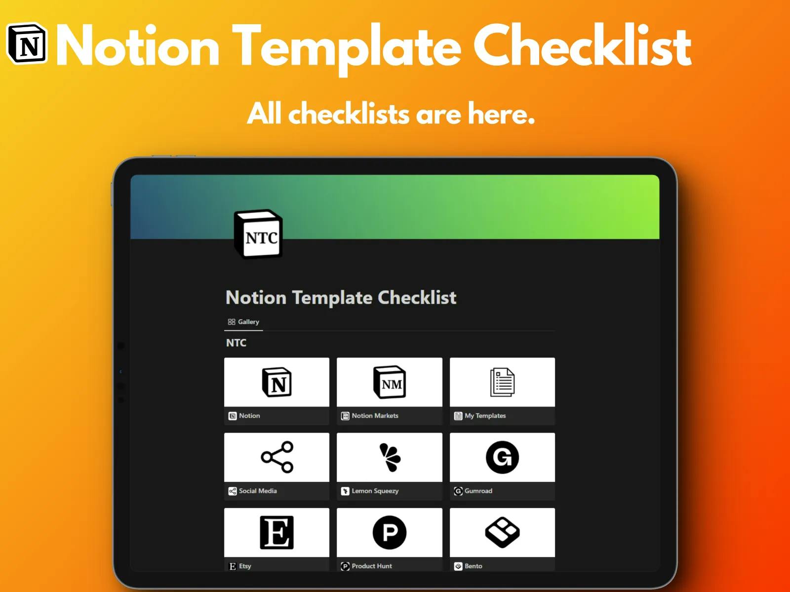 Notion Template Checklist — Buy & Sell Templates on Notion Insider