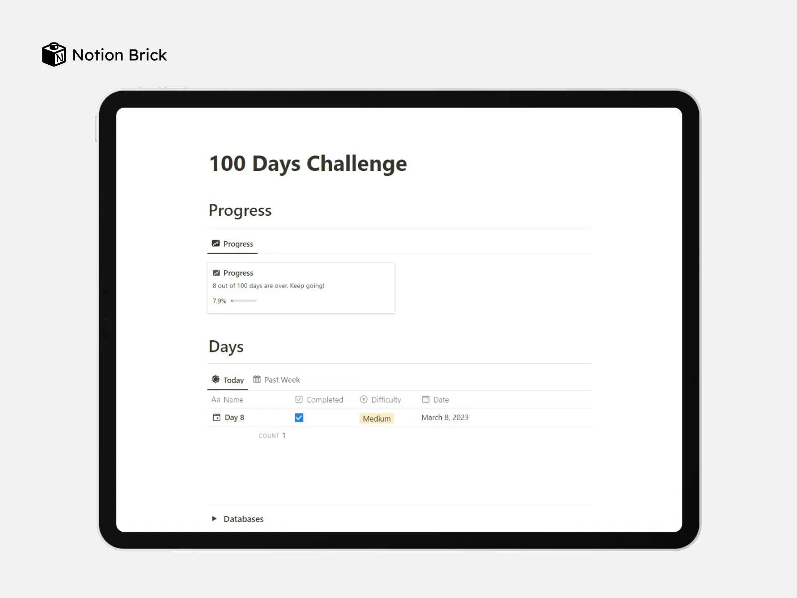 100 Days Challenge Buy Sell Templates On Notion Insider