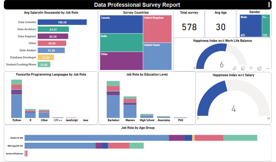PowerBI | Project | Data Professionals Survey Analysis