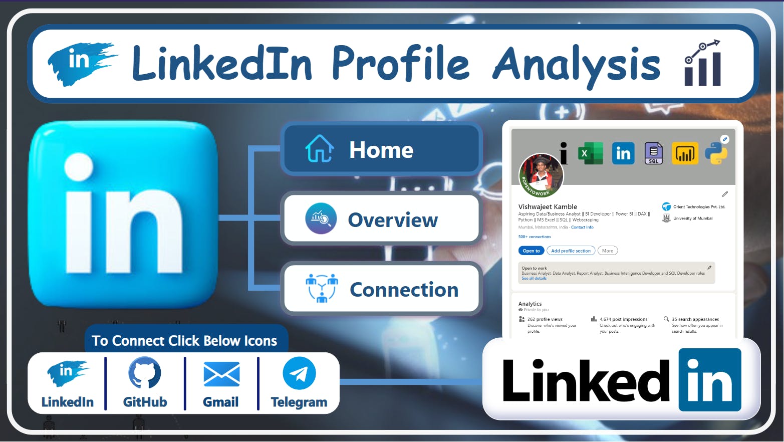 PowerBI | Project | LinkedIn Profile Analysis V1