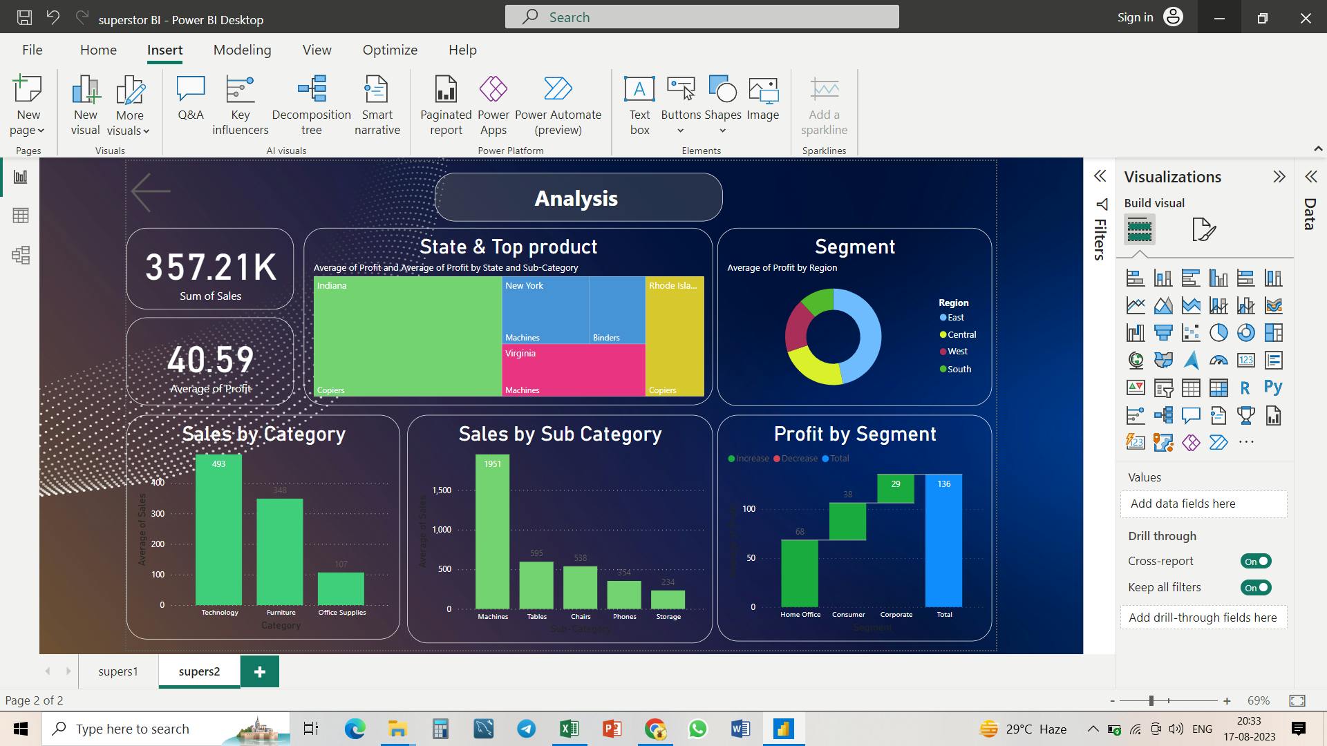 PowerBI | Project | Superstore dashboard