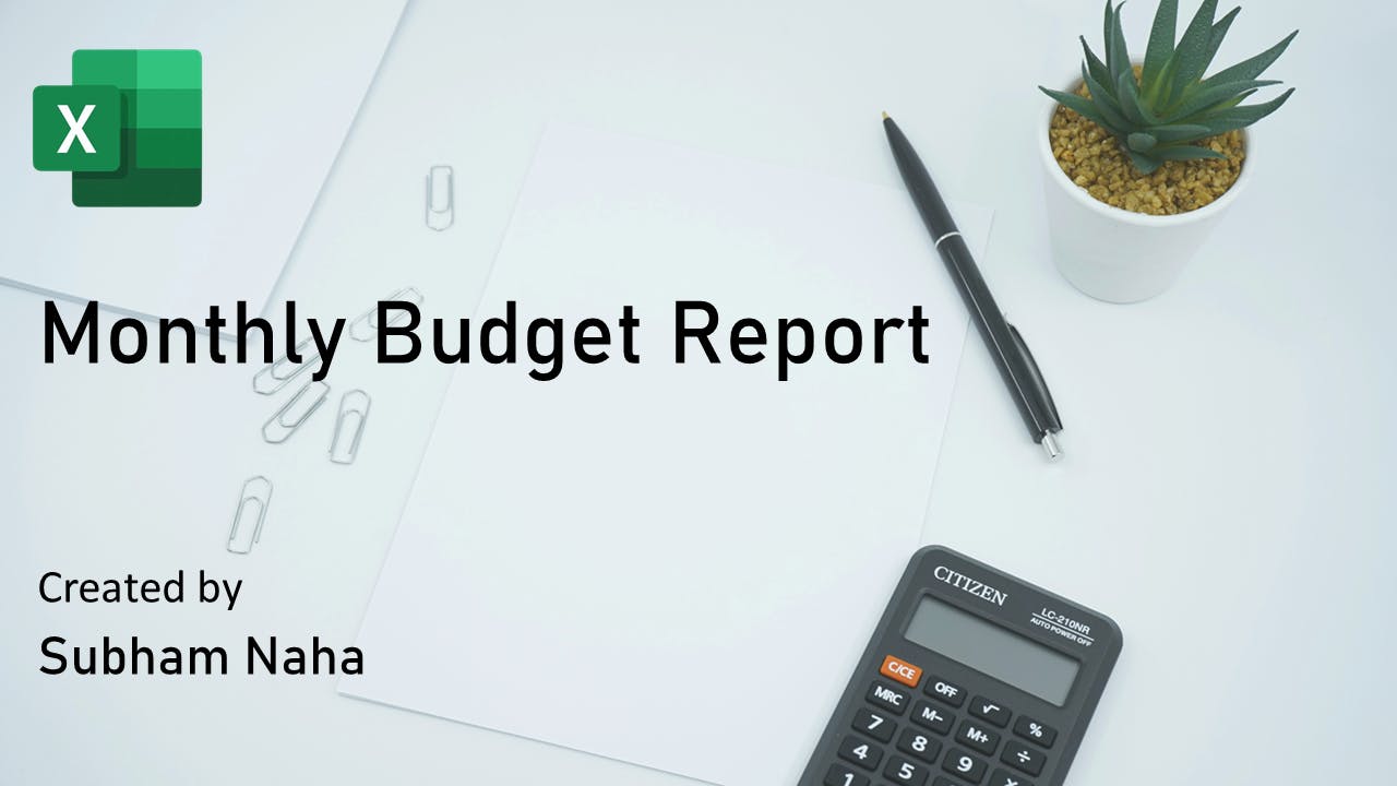 Article Monthly Budget Report Article Monthly Budget Report