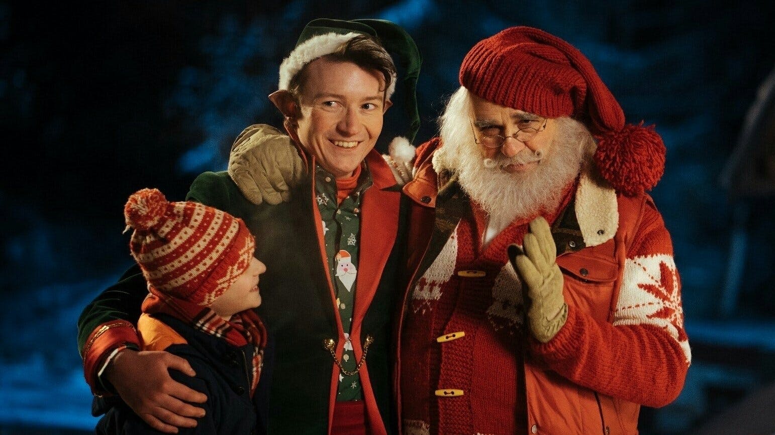 David e os Duendes de Natal backdrop