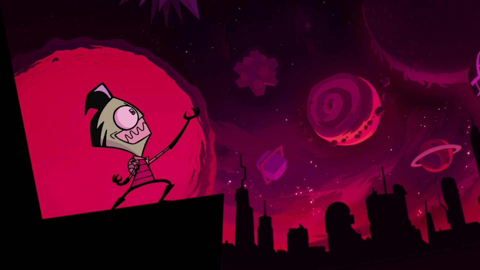 Invasor Zim e o Florpus backdrop