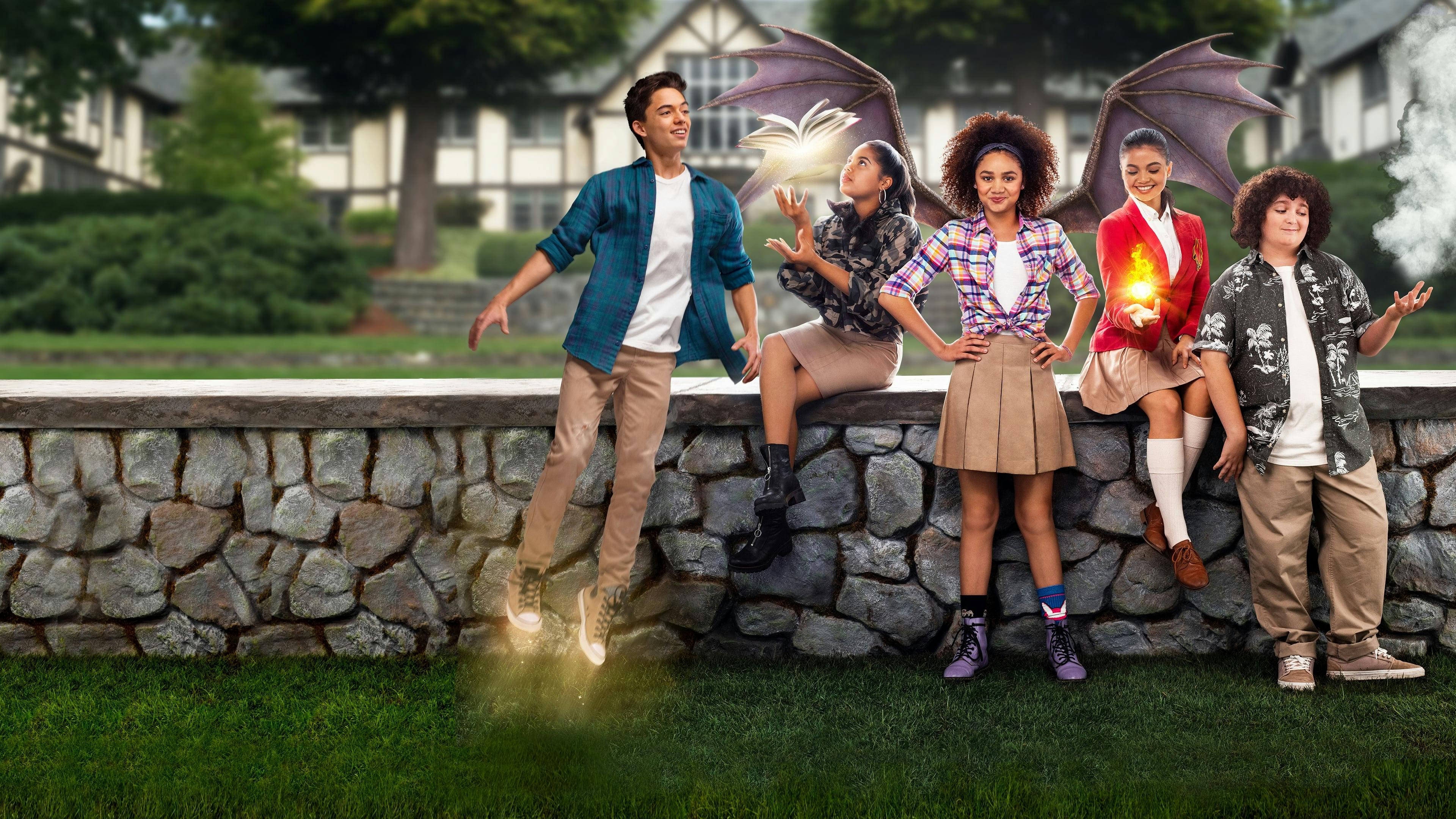 Upside-Down Magic: Escola de Magia backdrop