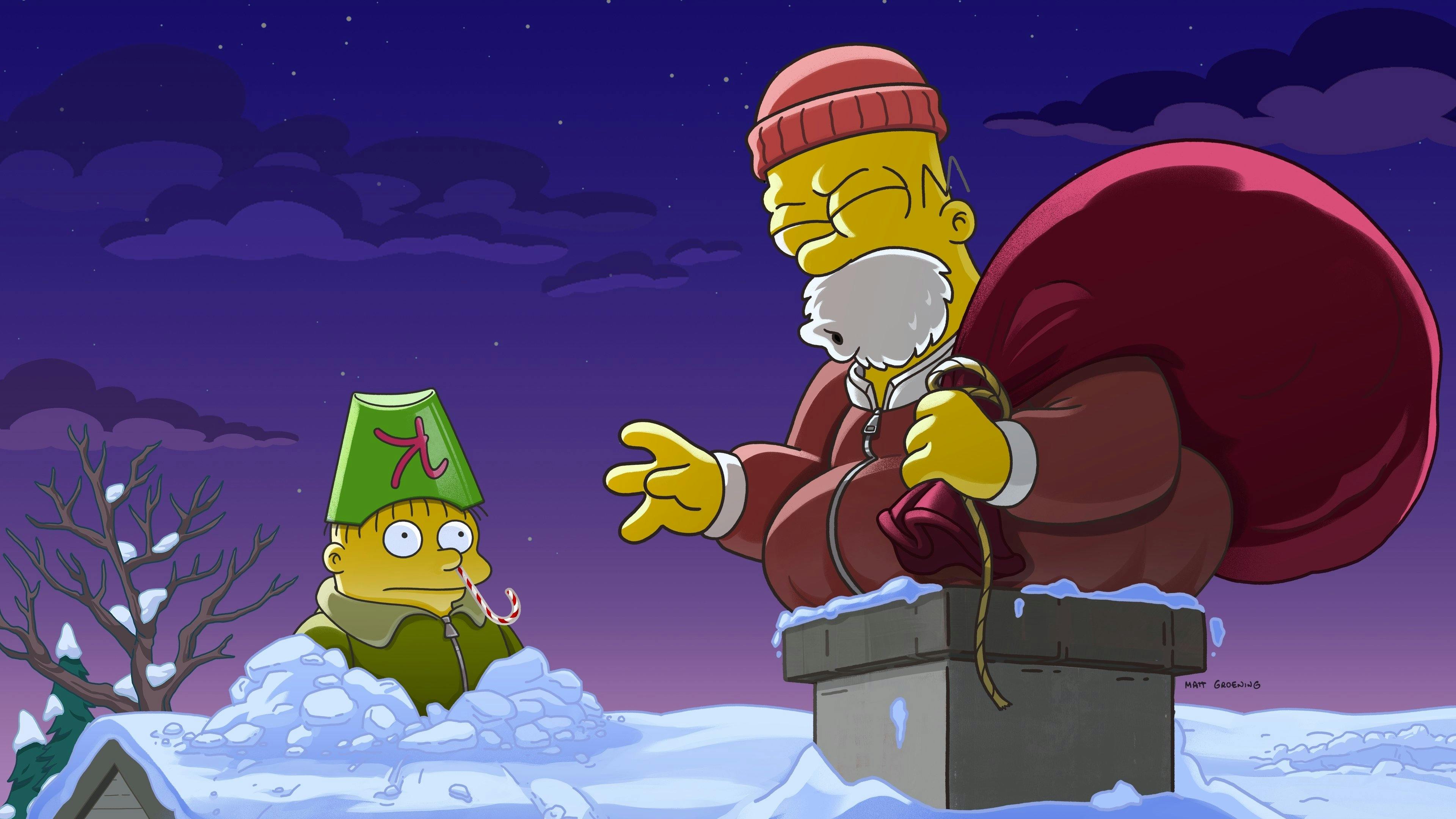Os Simpsons: Homer Papai Noel backdrop