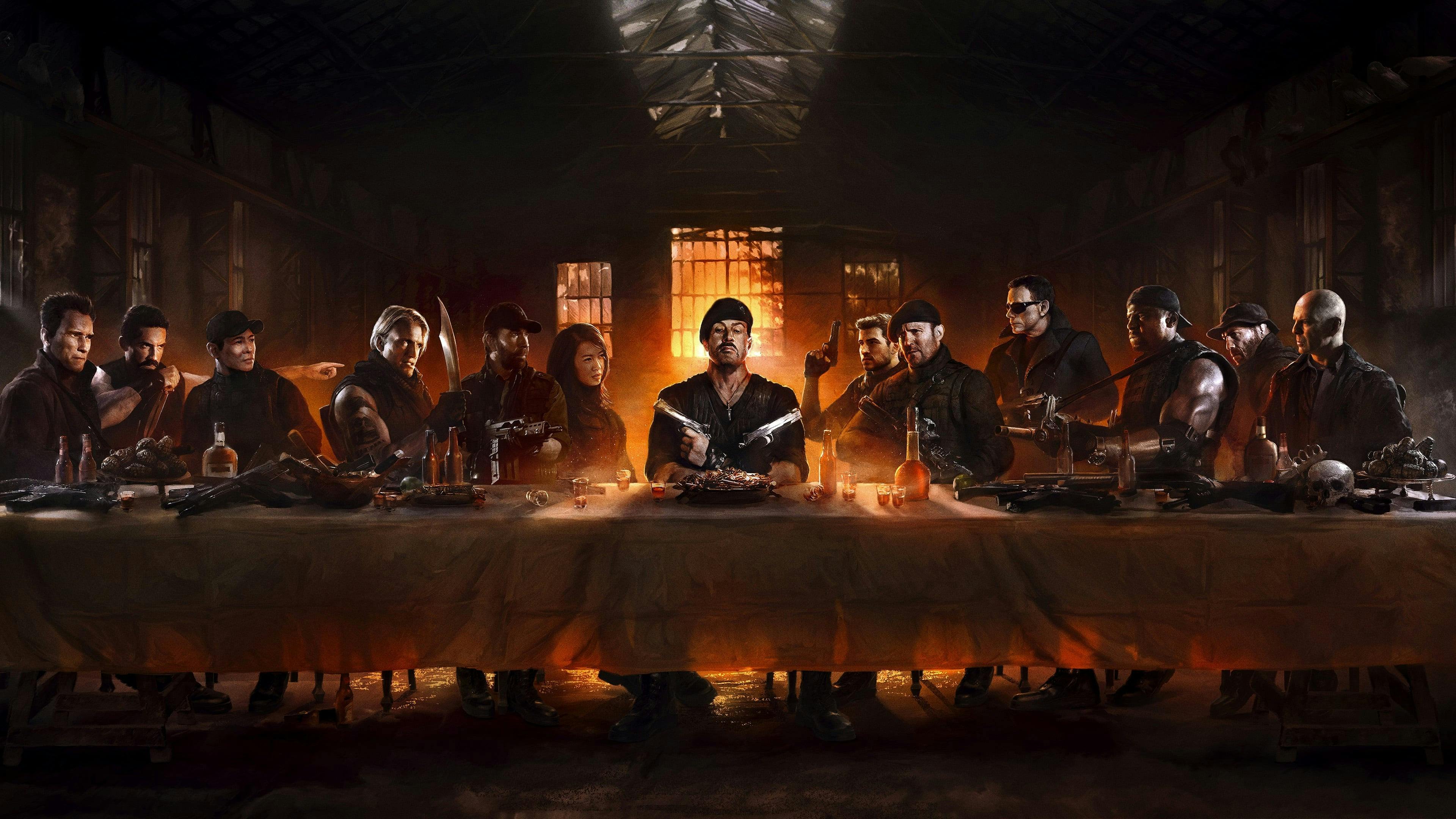 Os Mercenários 2 backdrop