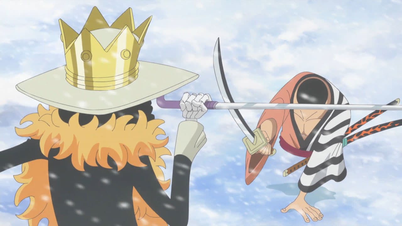 Um Duelo de Espadachins! Brook vs. o Misterioso Tronco Samurai!