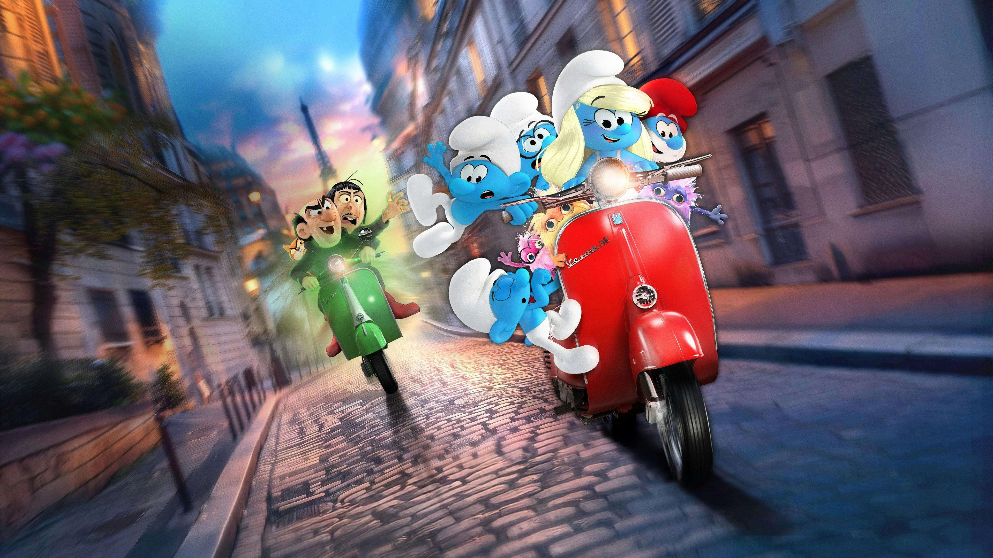 Smurfs backdrop