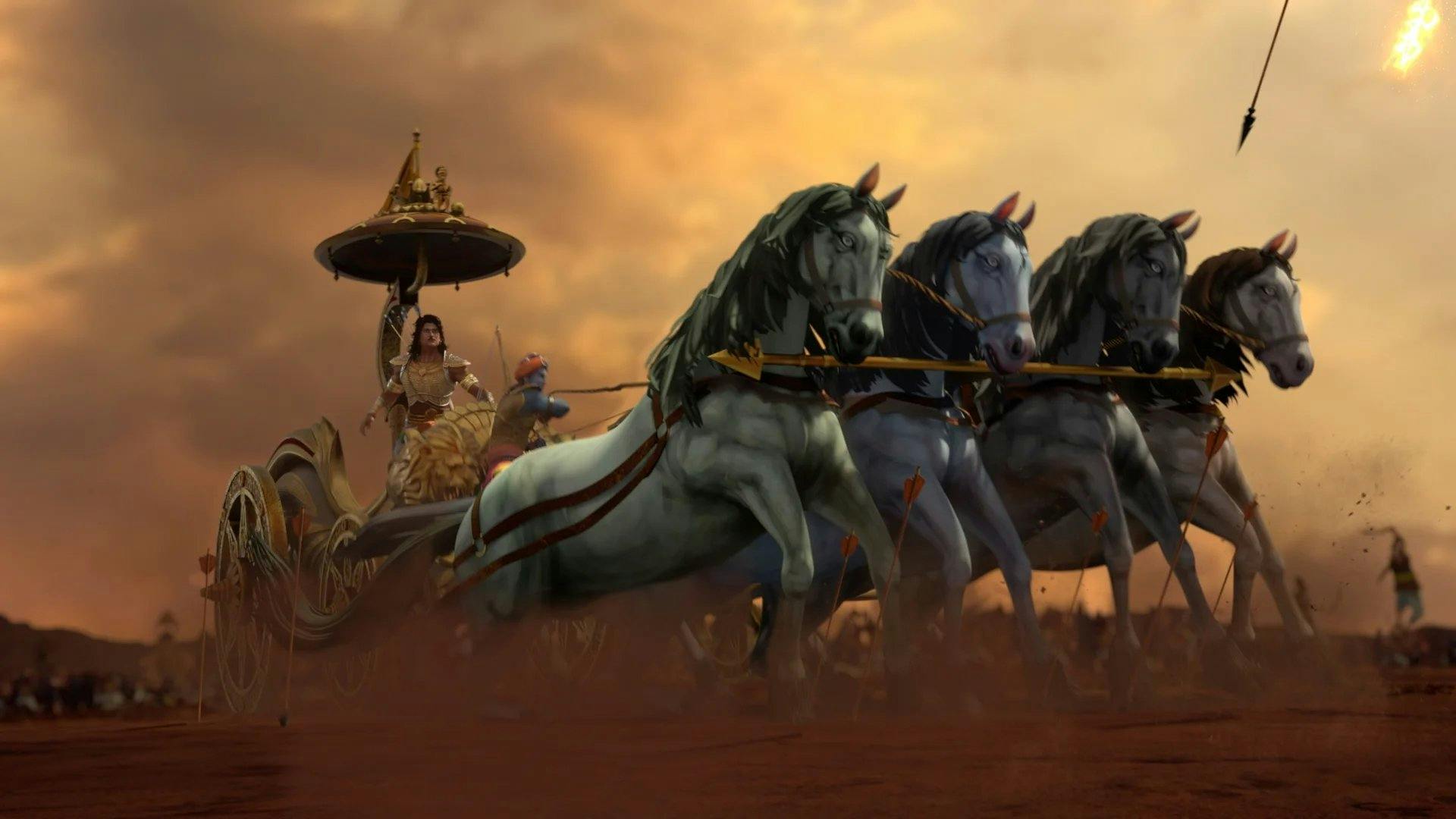 Kurukshetra: A Grande Guerra de Mahabharata backdrop