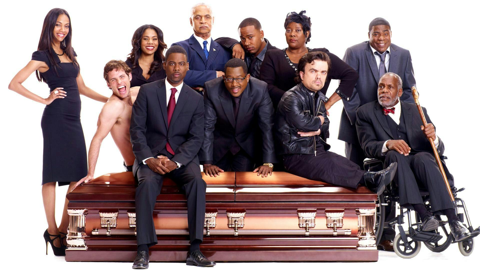 Morte no Funeral backdrop