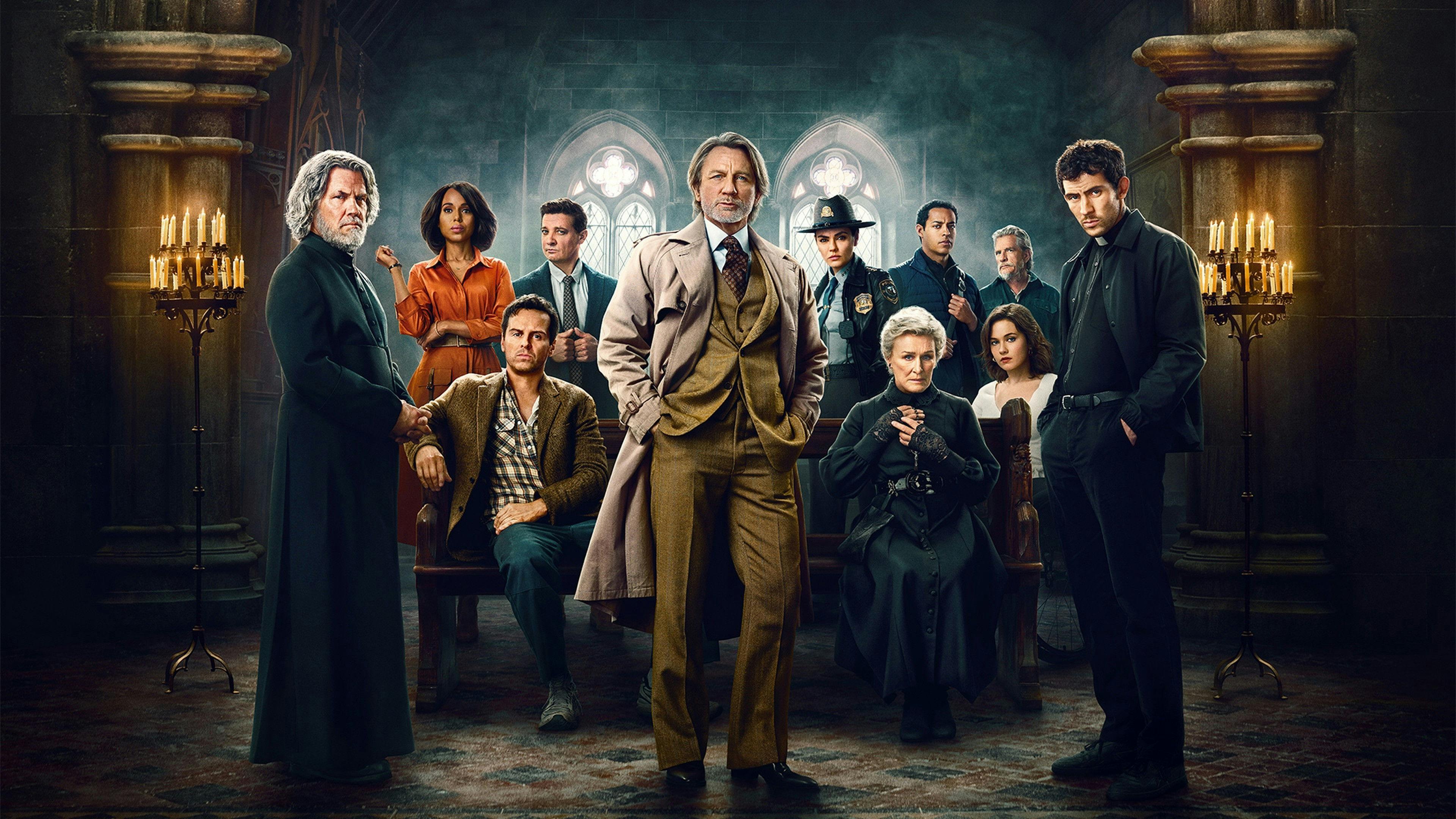 Vivo ou Morto: Um Mistério Knives Out backdrop