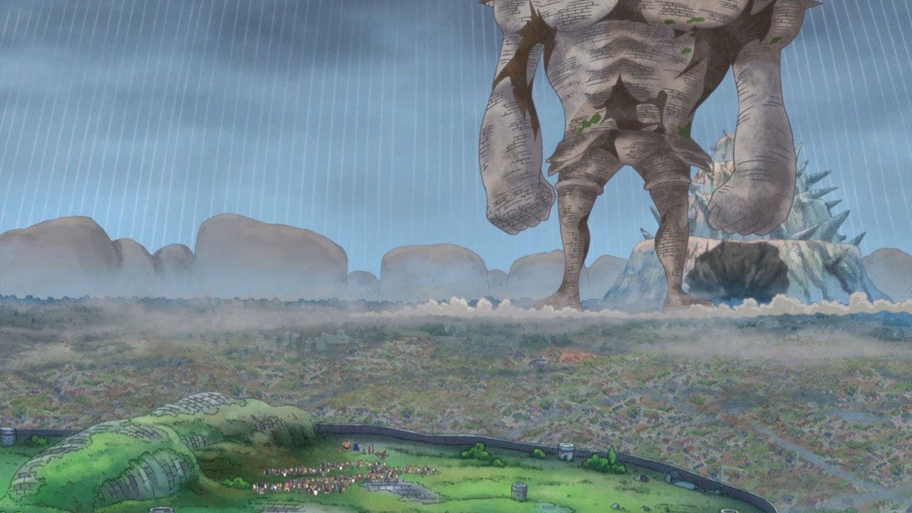 Movendo-se Pelo Chão! A Manobra Surpresa da Estátua Gigante de Pica!