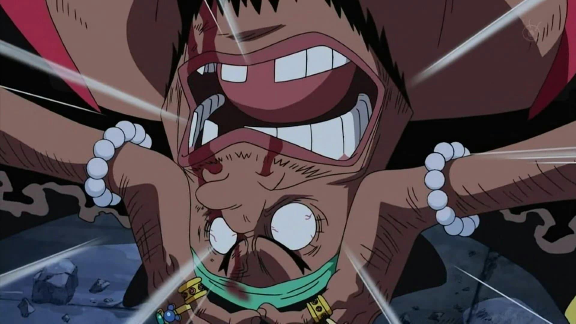 Pistola a Jato de Fúria! Luffy vs. Barba Negra!