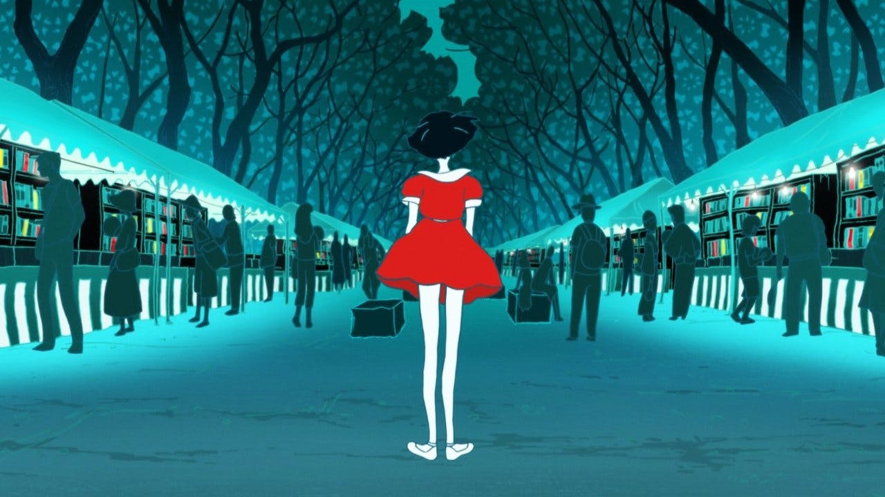 Night Is Short, Walk on Girl backdrop