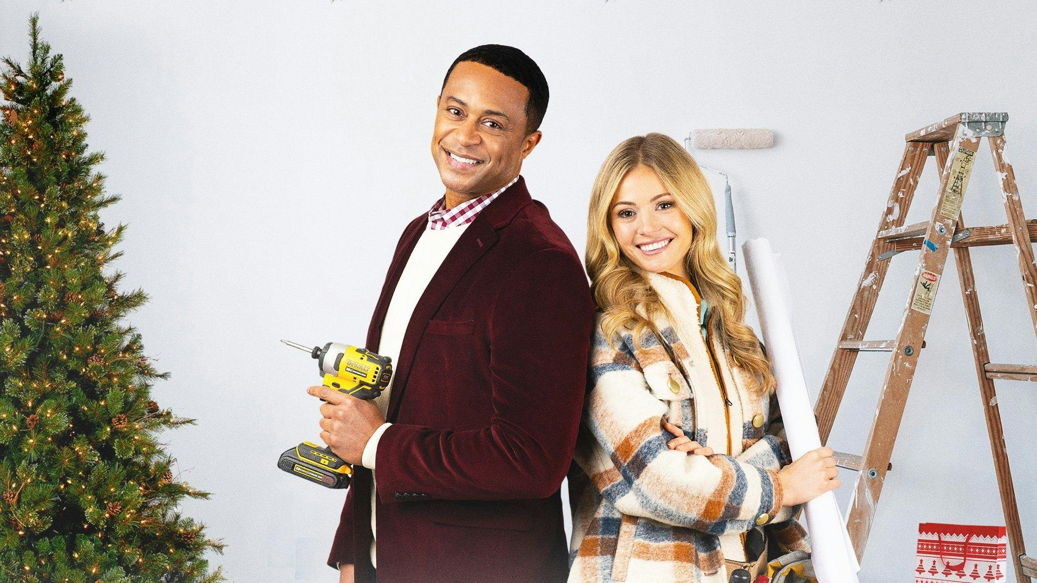 A Tiny Home Christmas backdrop