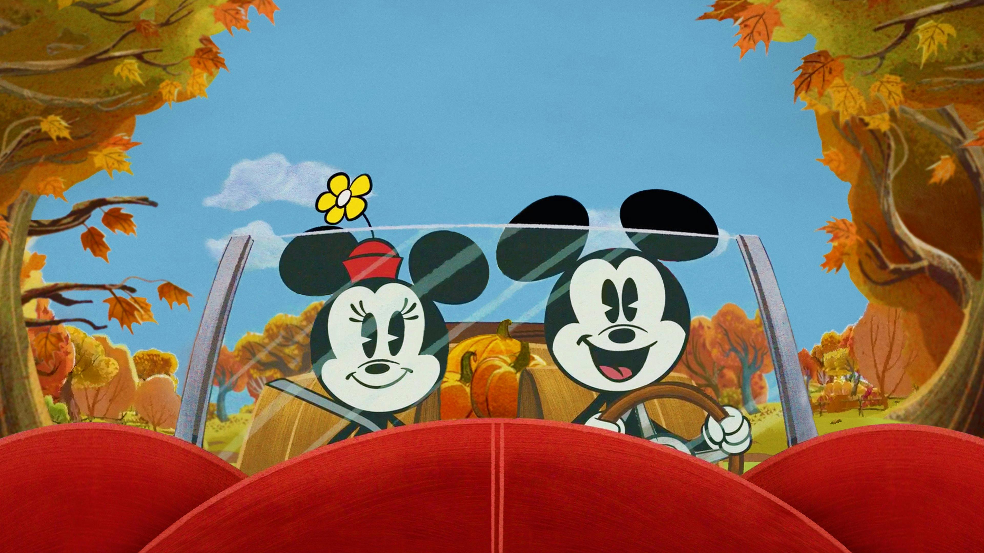 O Maravilhoso Outono do Mickey Mouse backdrop