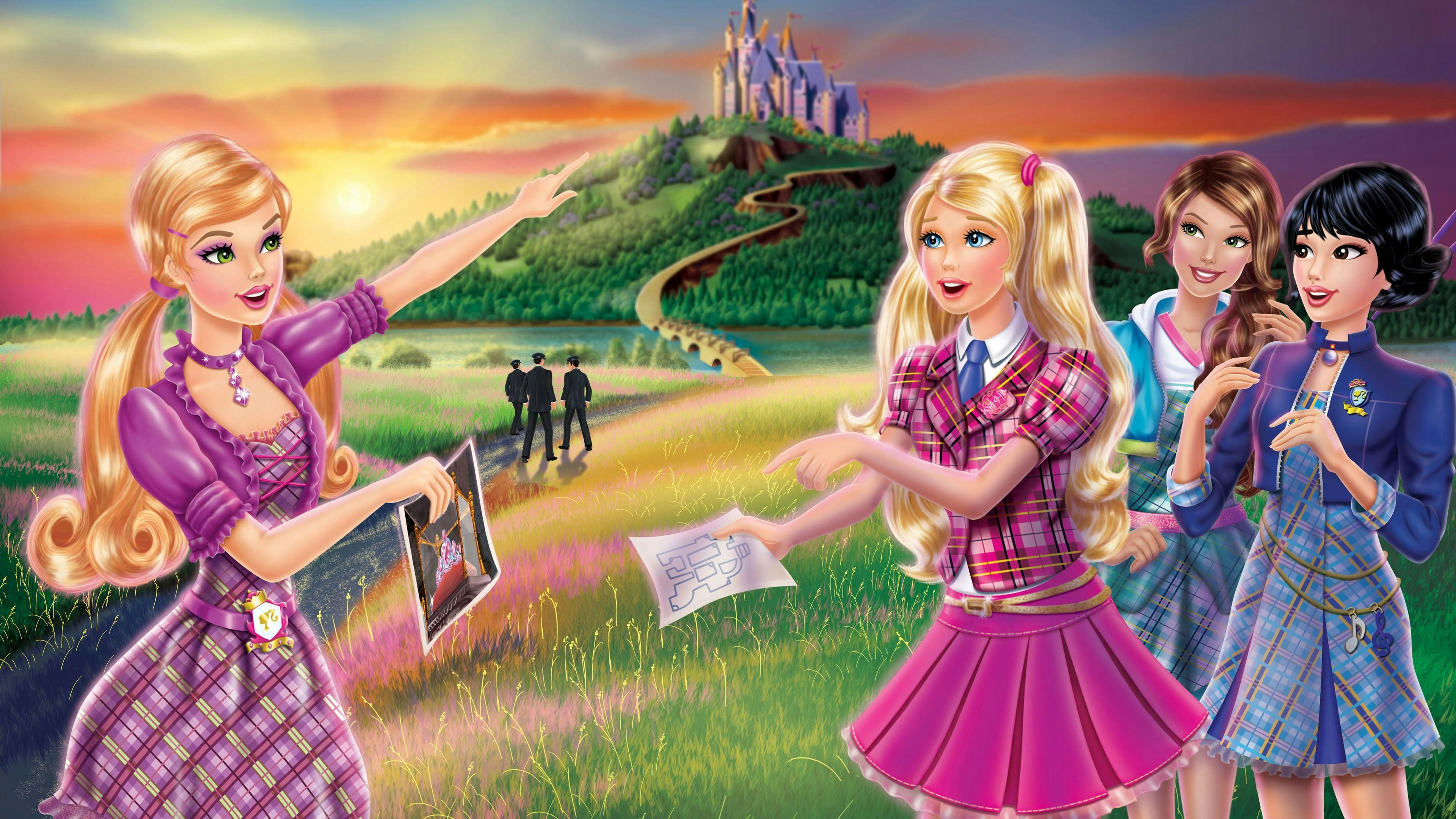 Barbie: Escola de Princesas backdrop