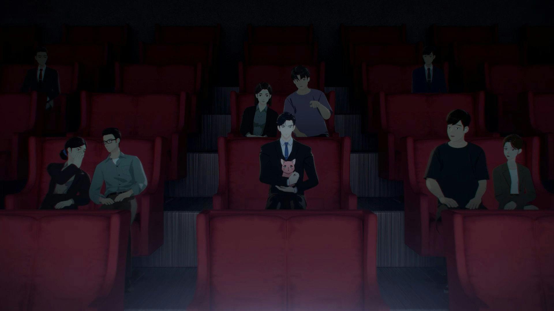 Renascida como Gata backdrop