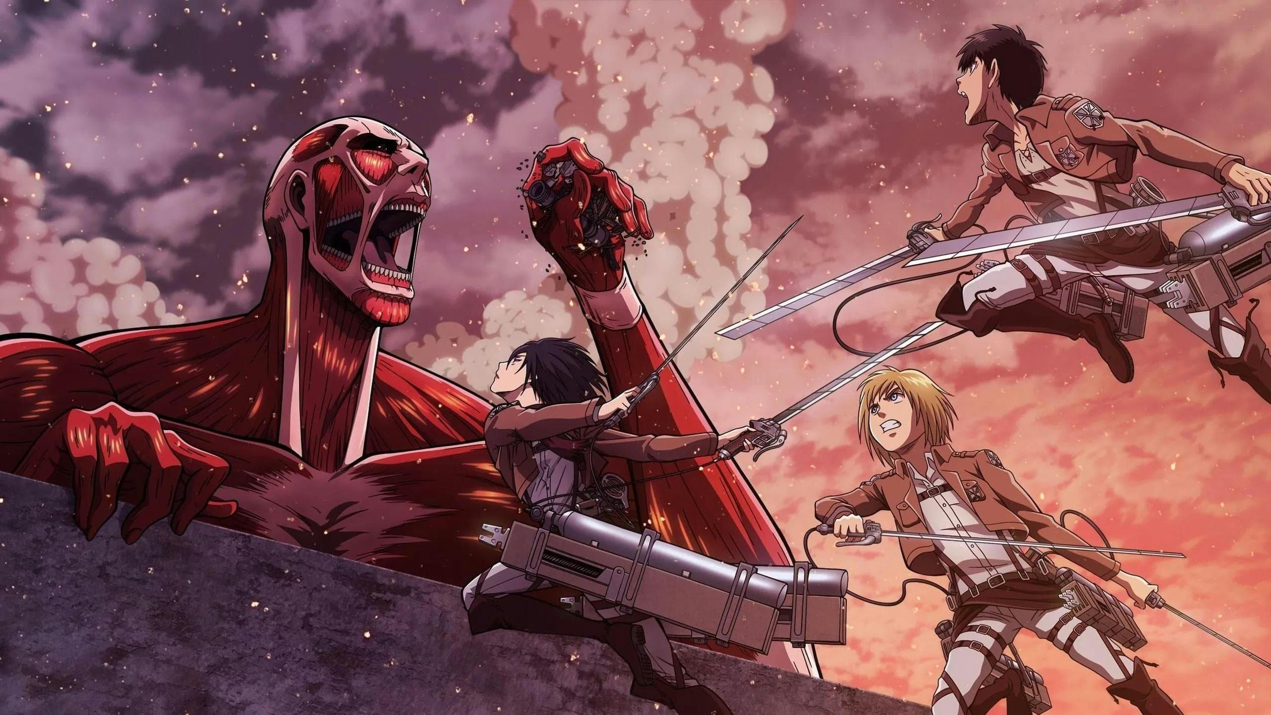 Attack on Titan - Parte 1: O Arco e Flecha Escarlate backdrop