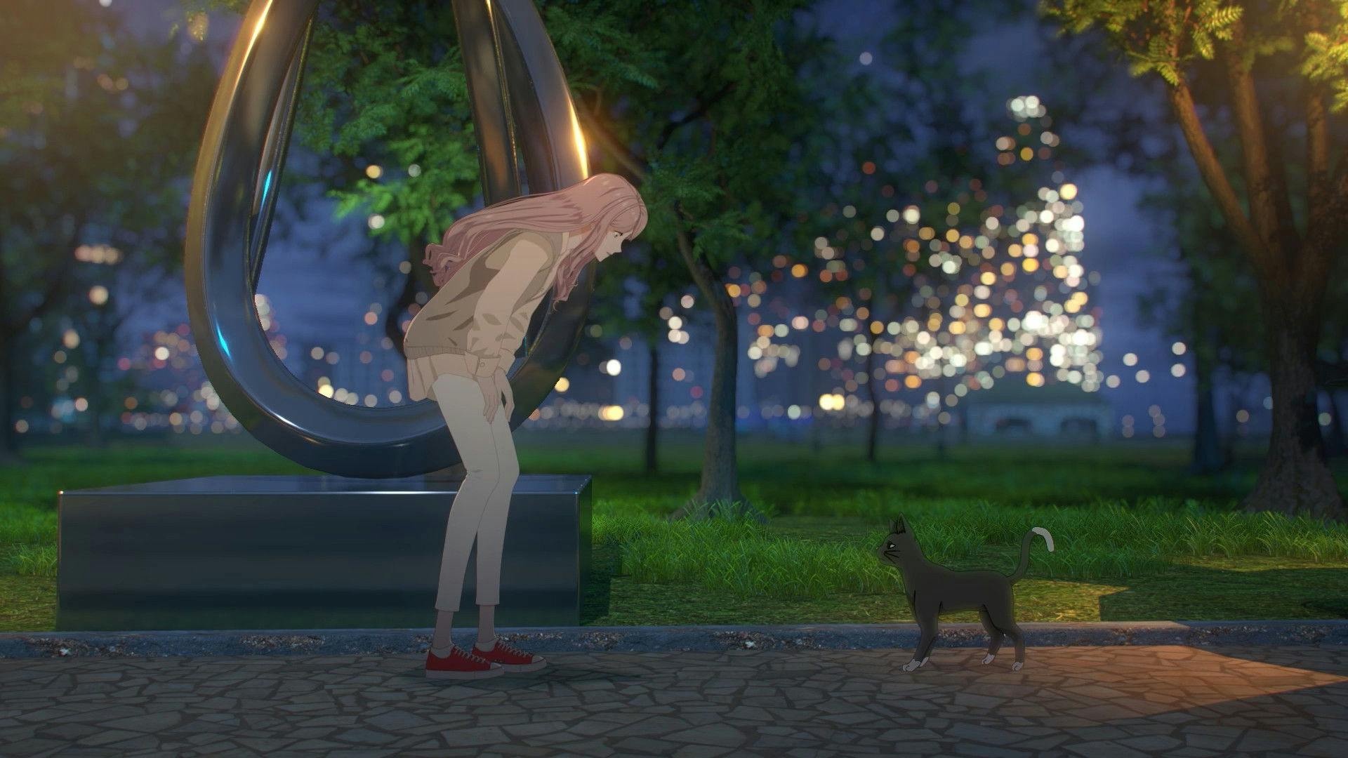 Renascida como Gata backdrop