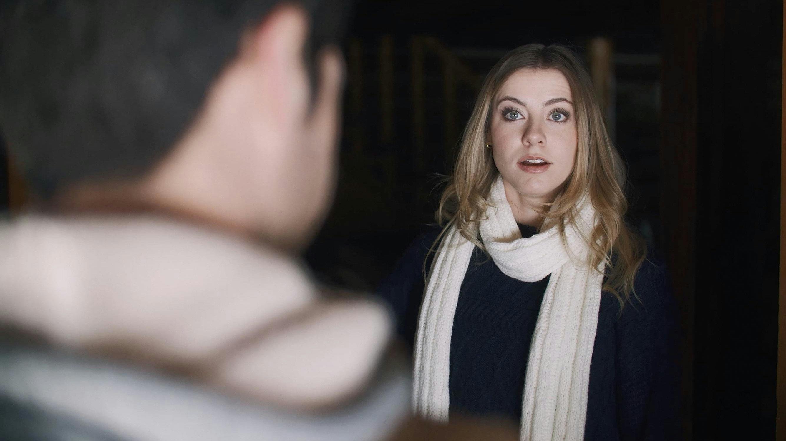 The Christmas Ticket backdrop