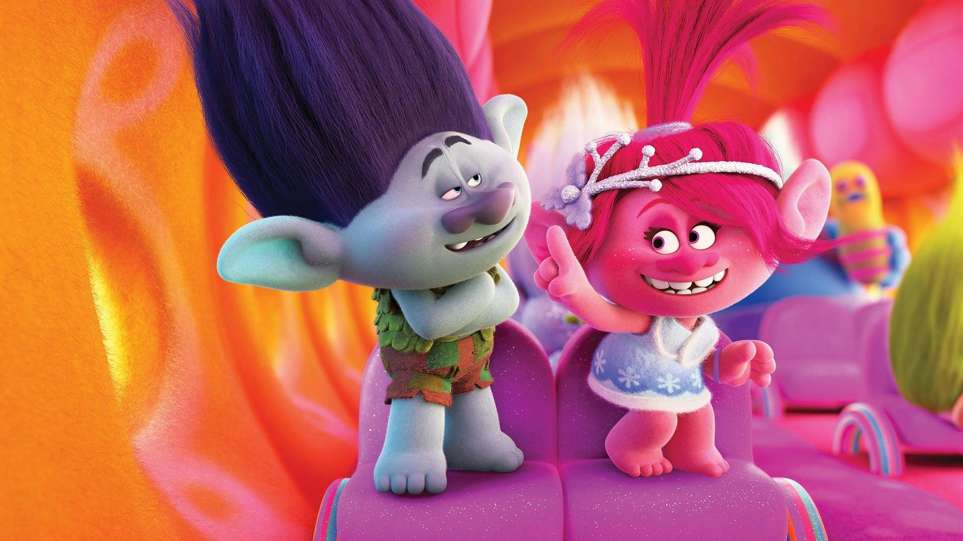 Trolls: Vamos Festejar backdrop