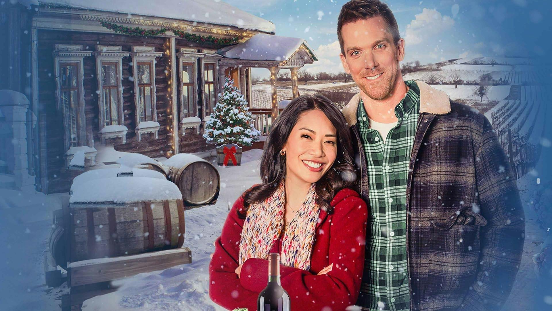 A Vineyard Christmas backdrop