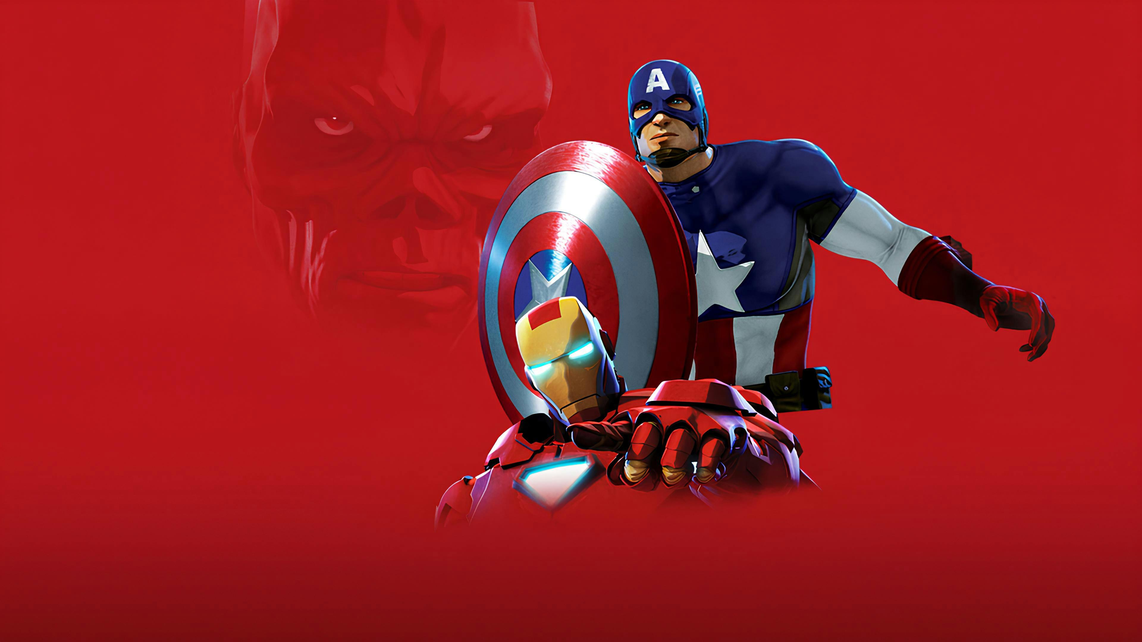 Homem de Ferro e Capitão América: Super-Heróis Unidos backdrop