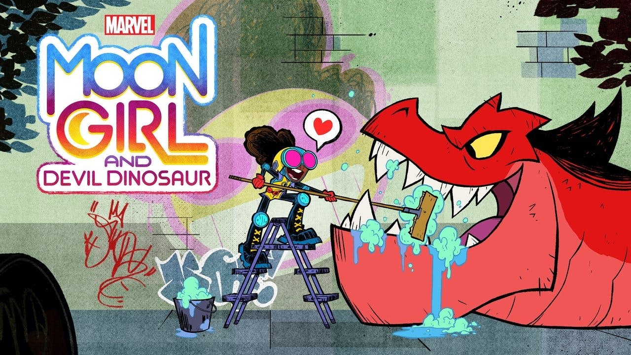 Garota da Lua e o Dinossauro Demônio