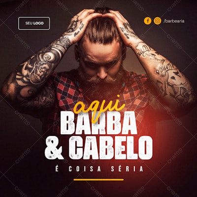 Banner para Barbearia PSD Editável