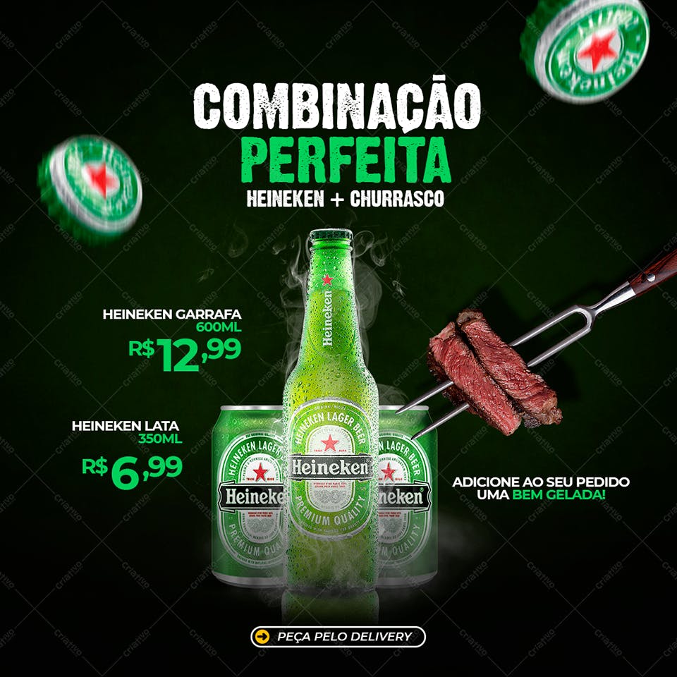 Banner Heineken Churrasco PSD Editável