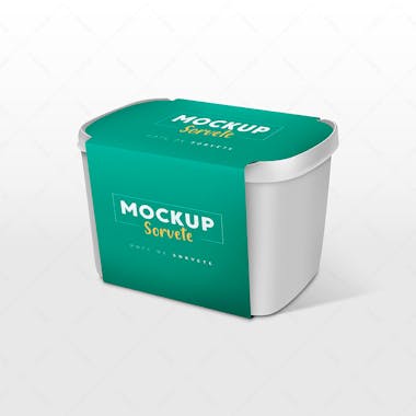 Mockup pote de sorvete psd grátis free