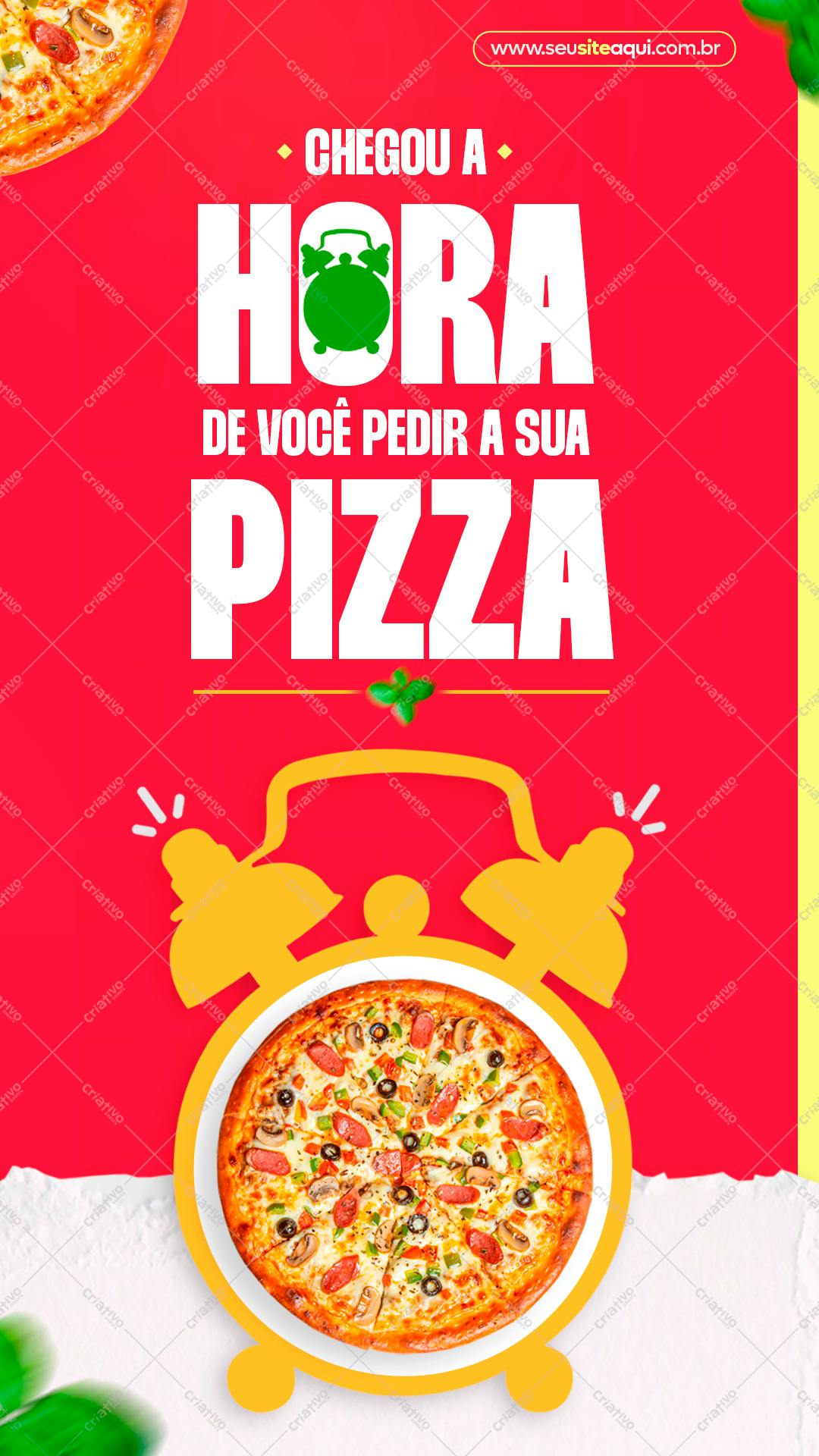 Banner para Delivery de Pizza PSD Editável