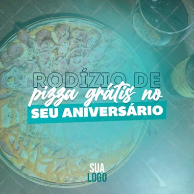 Rodízio de pizza no aniversário