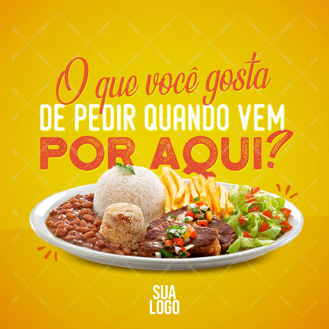 Template de Cardápio para Restaurante PSD Editável