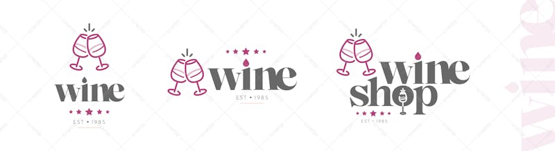 Logos para vinhos ou adegas