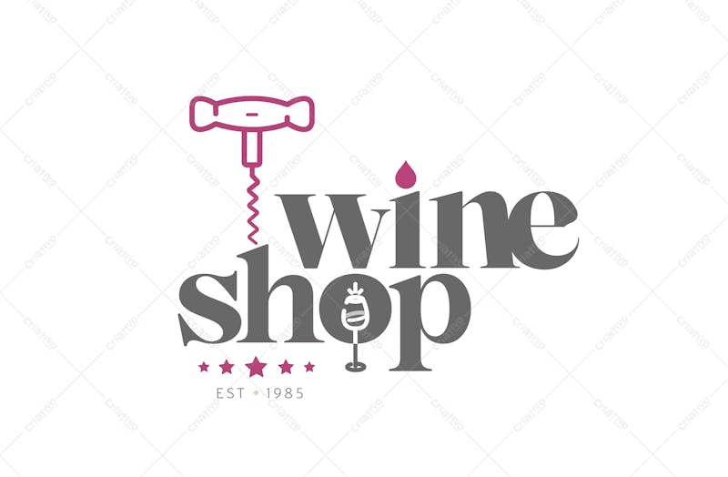 Logotipo para adega ou vinhos
