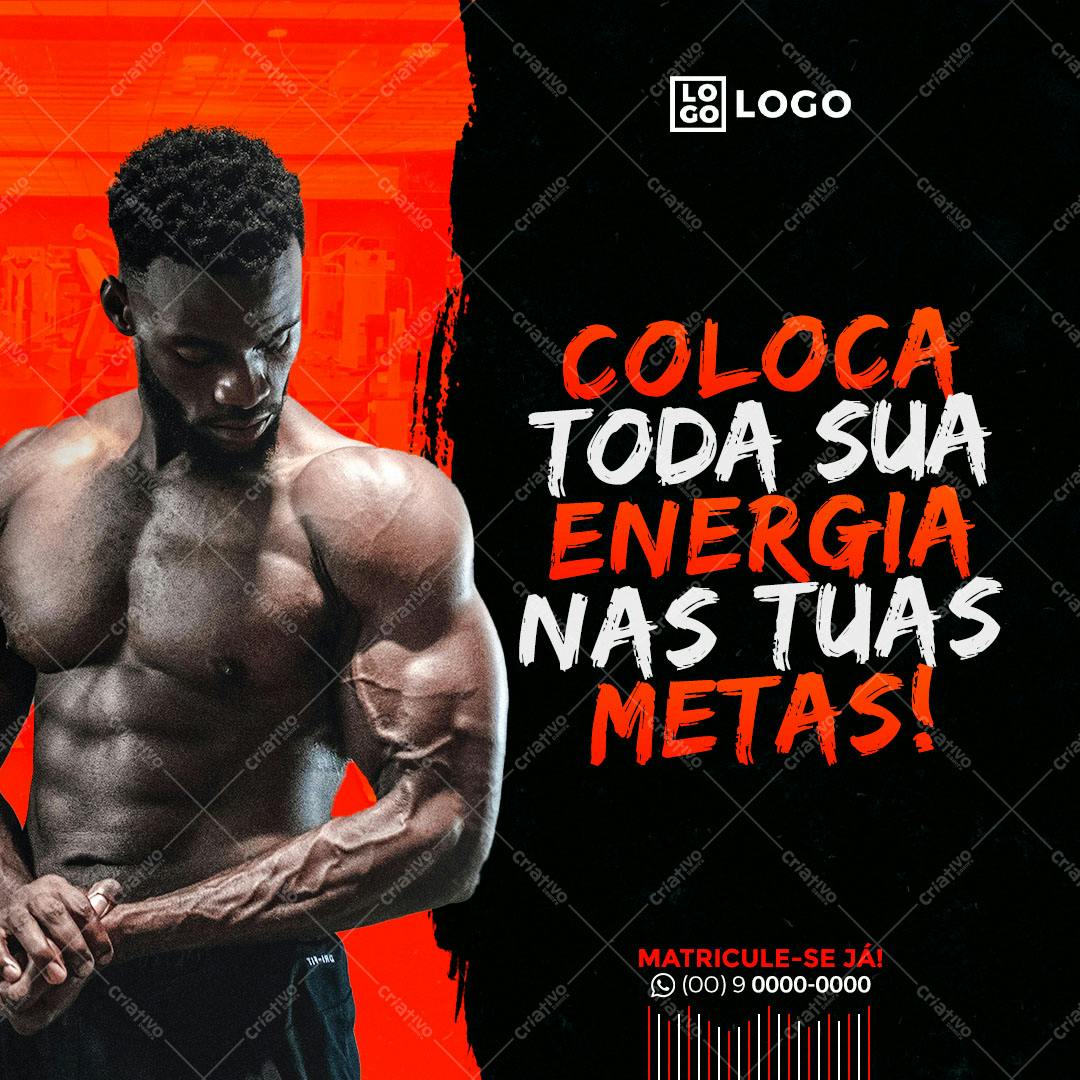 Post para Academia PSD Editável