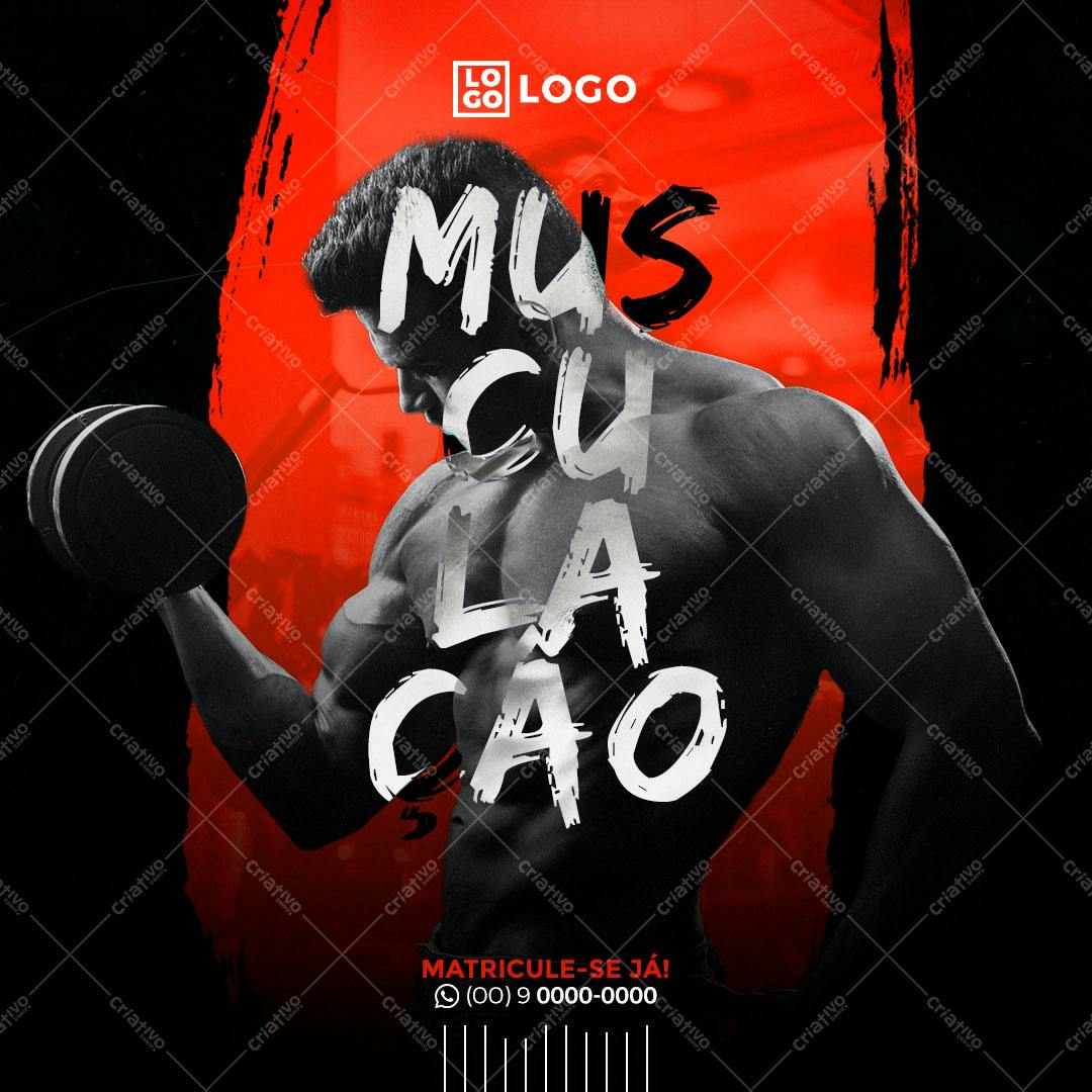 Poster para Academia PSD Editável