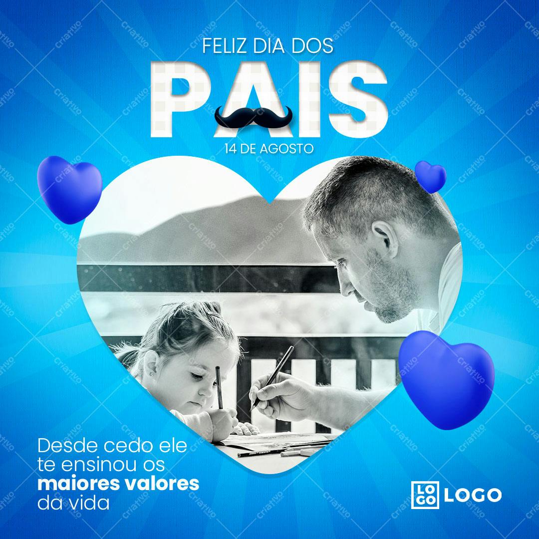 Post para o Dia dos Pais PSD Editável