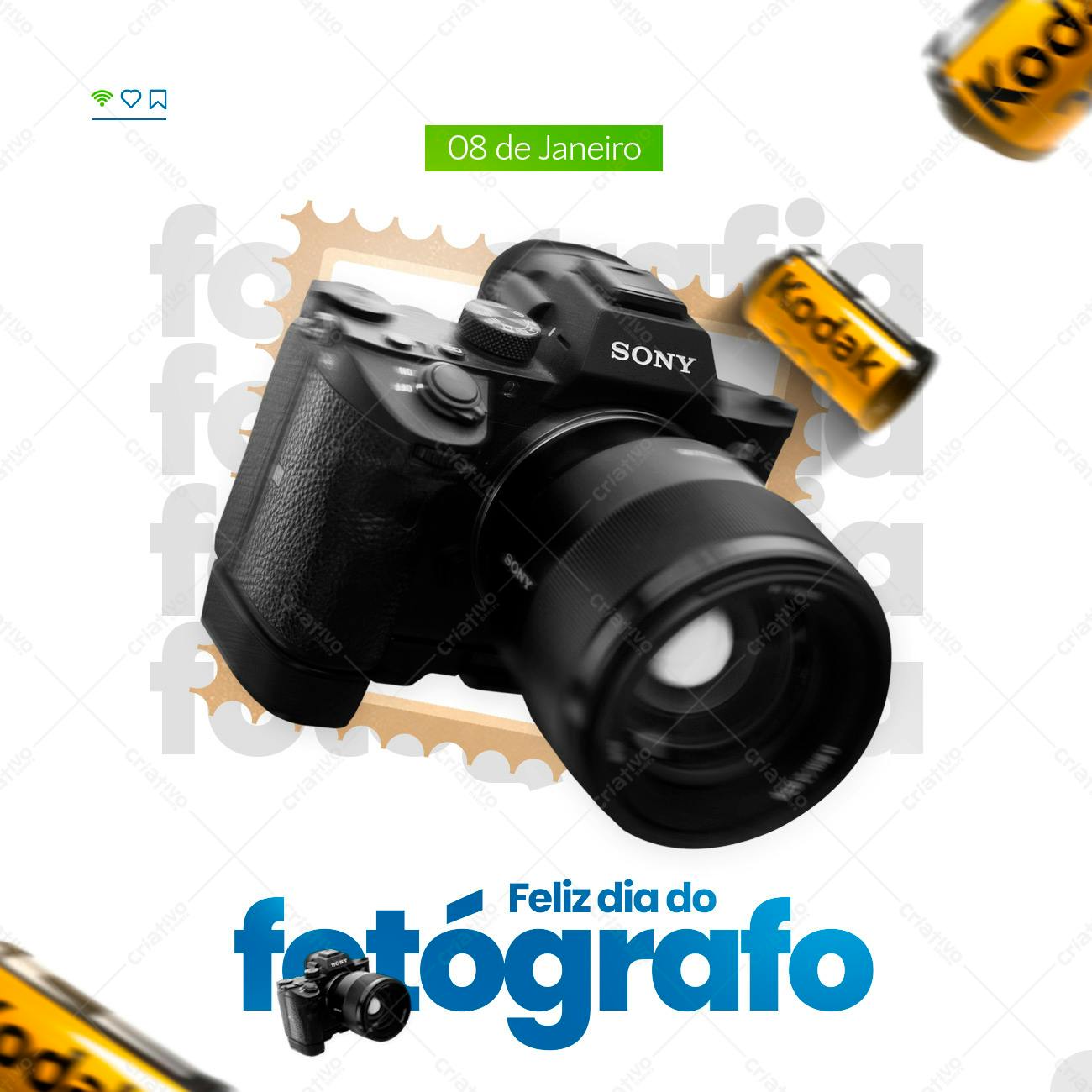Template Dia do Fotógrafo PSD Editável