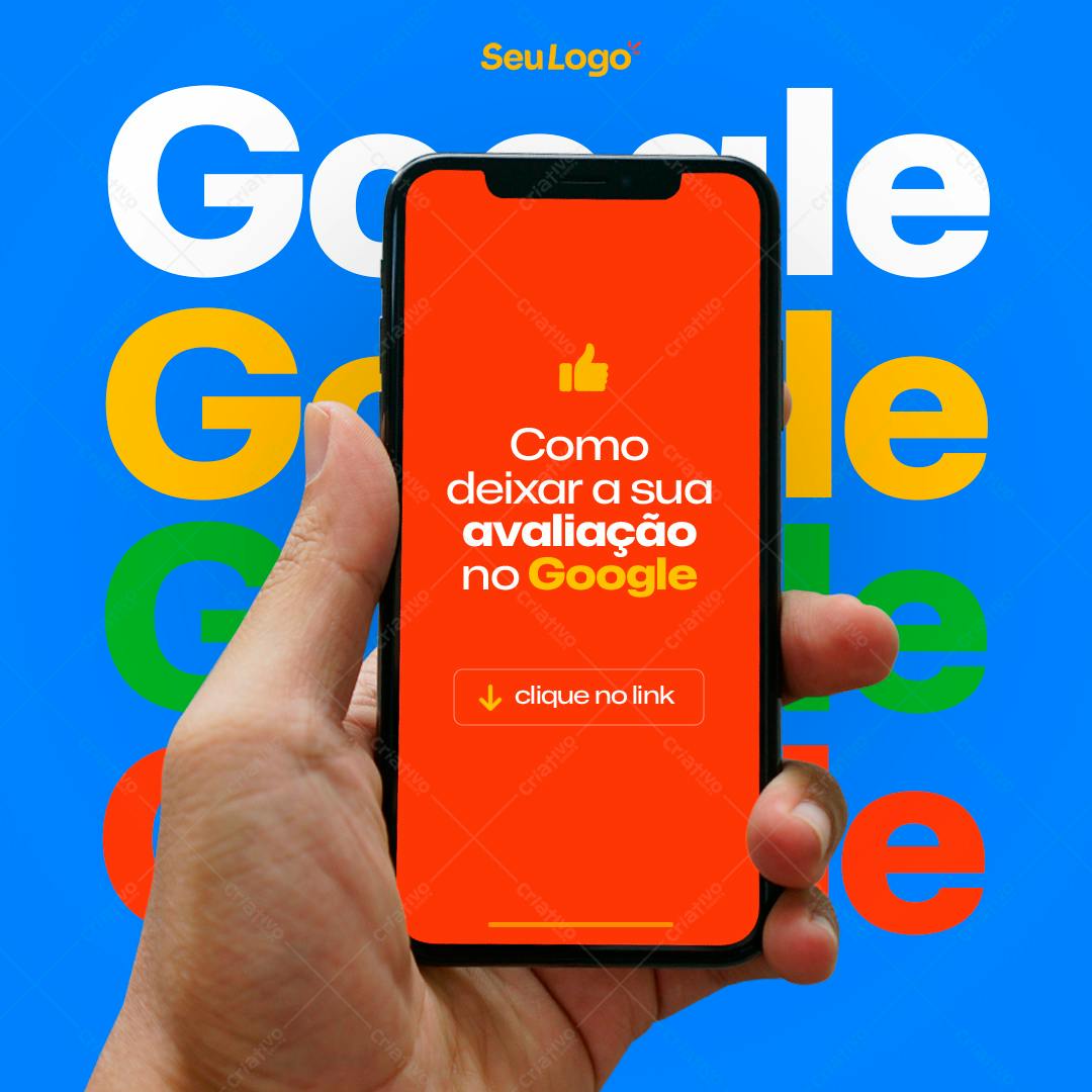 Mockup de Smartphone para Tutorial Google PSD Editável