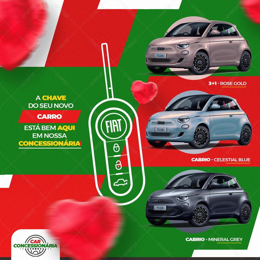 Banner Fiat 500 para Concessionária PSD Editável