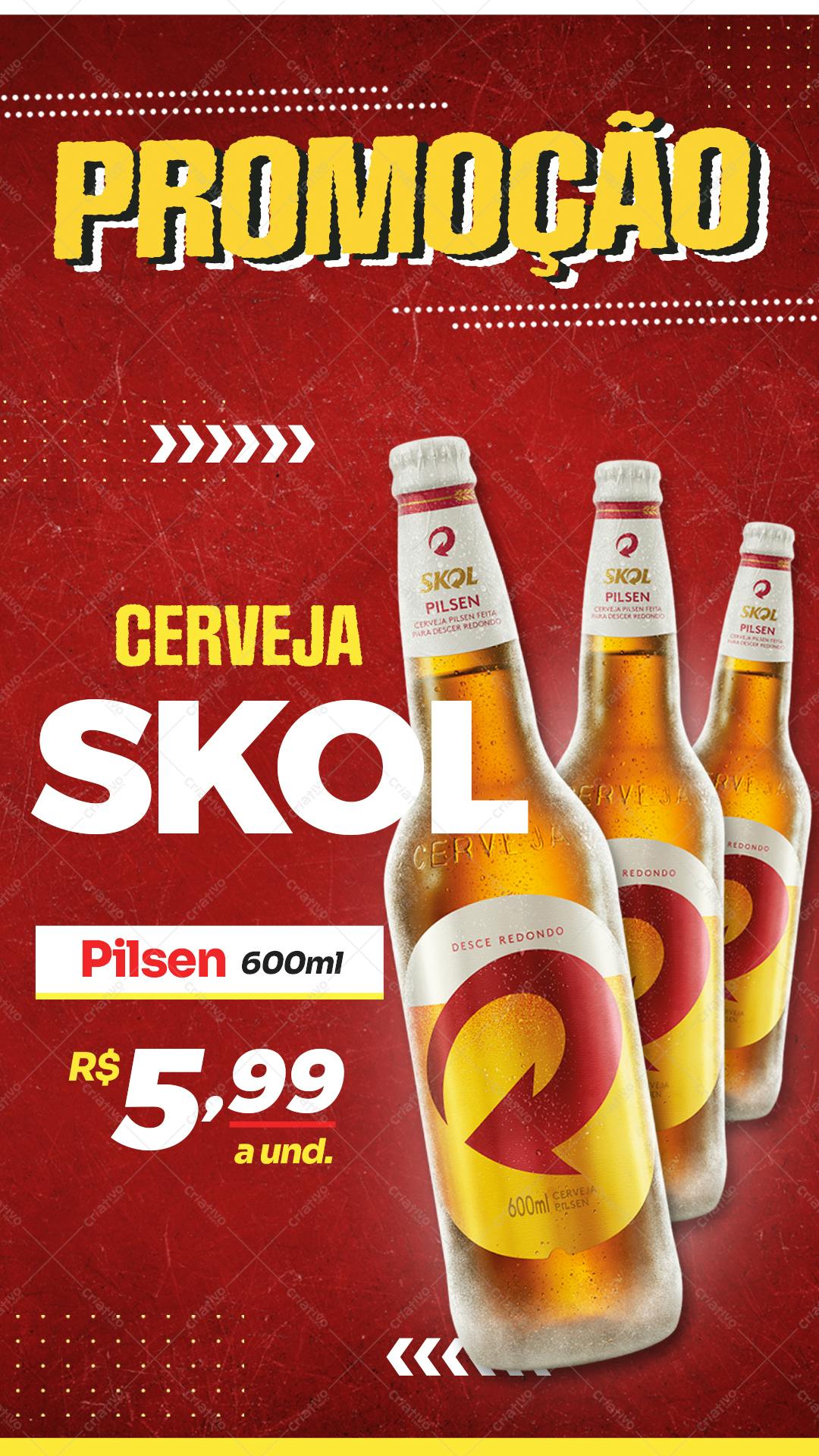 Banner Cerveja Skol Promoção PSD Editável
