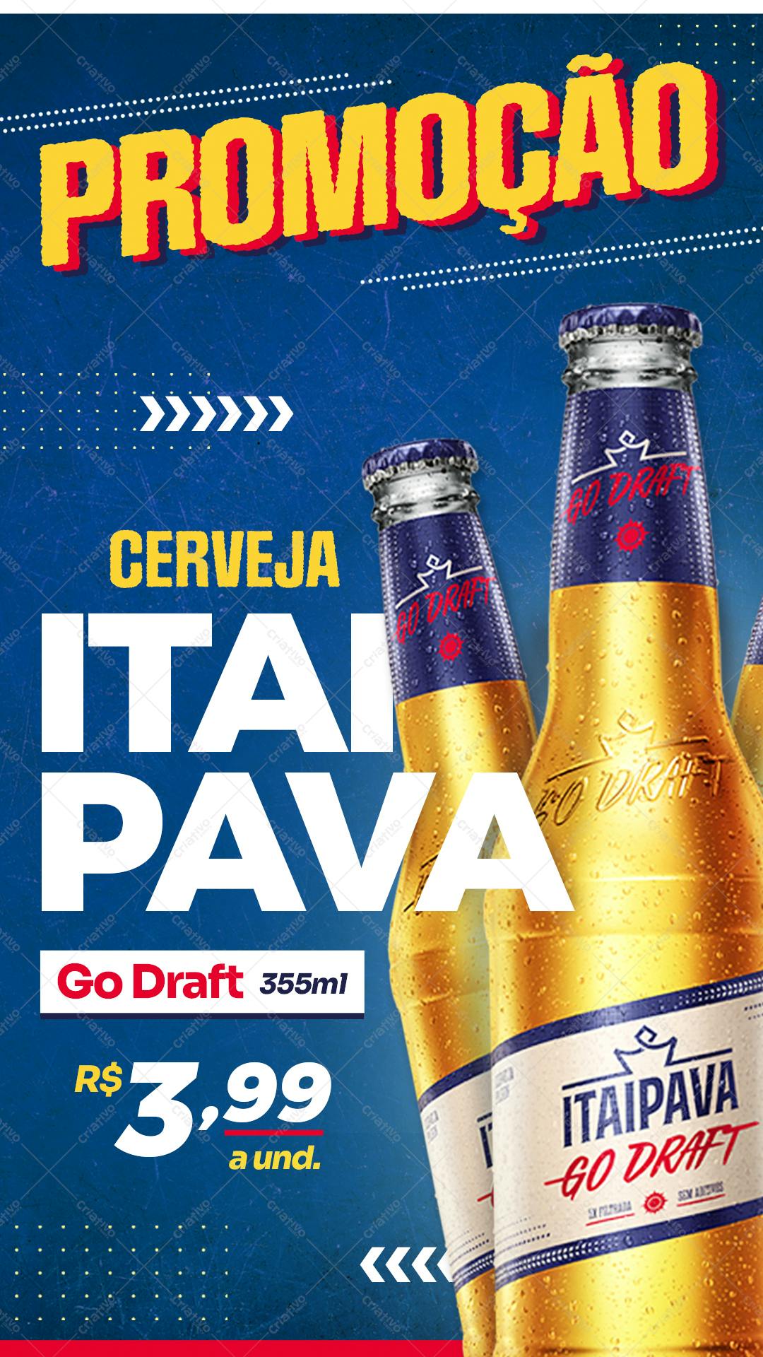 Flyer de Promoção Cerveja Itaipava PSD Editável