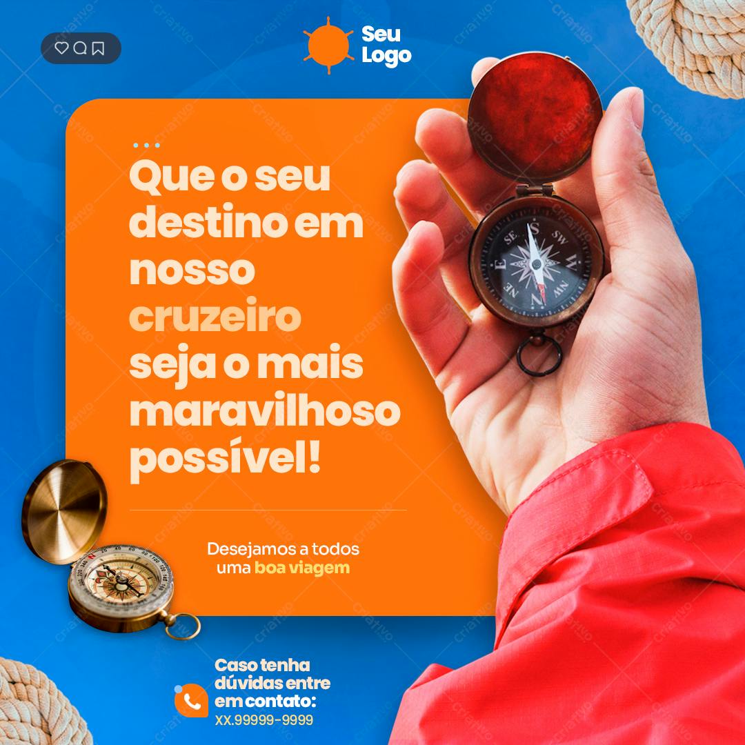 Post para Redes Sociais Cruzeiro PSD Editável