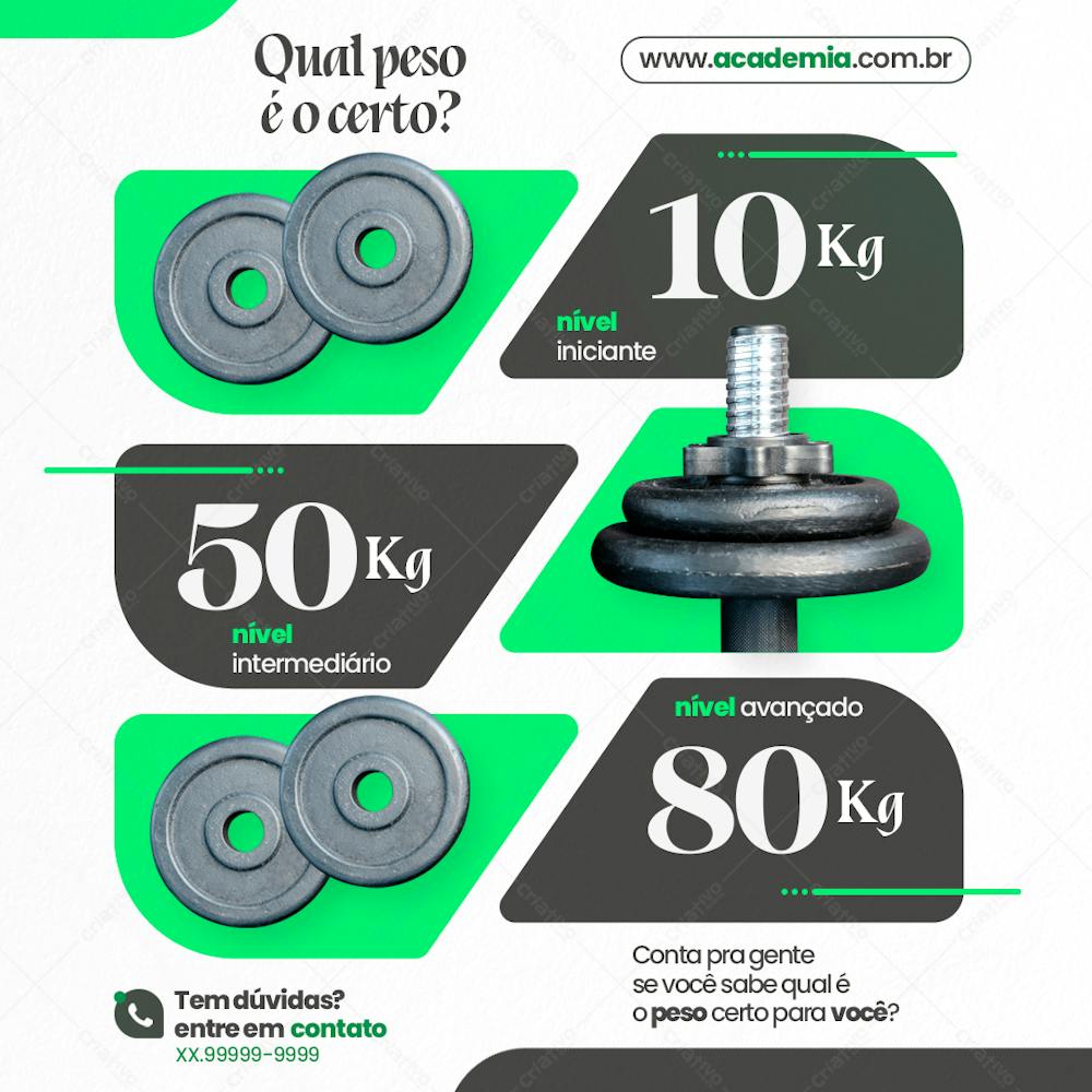 Qual Peso É O Certo - Academia