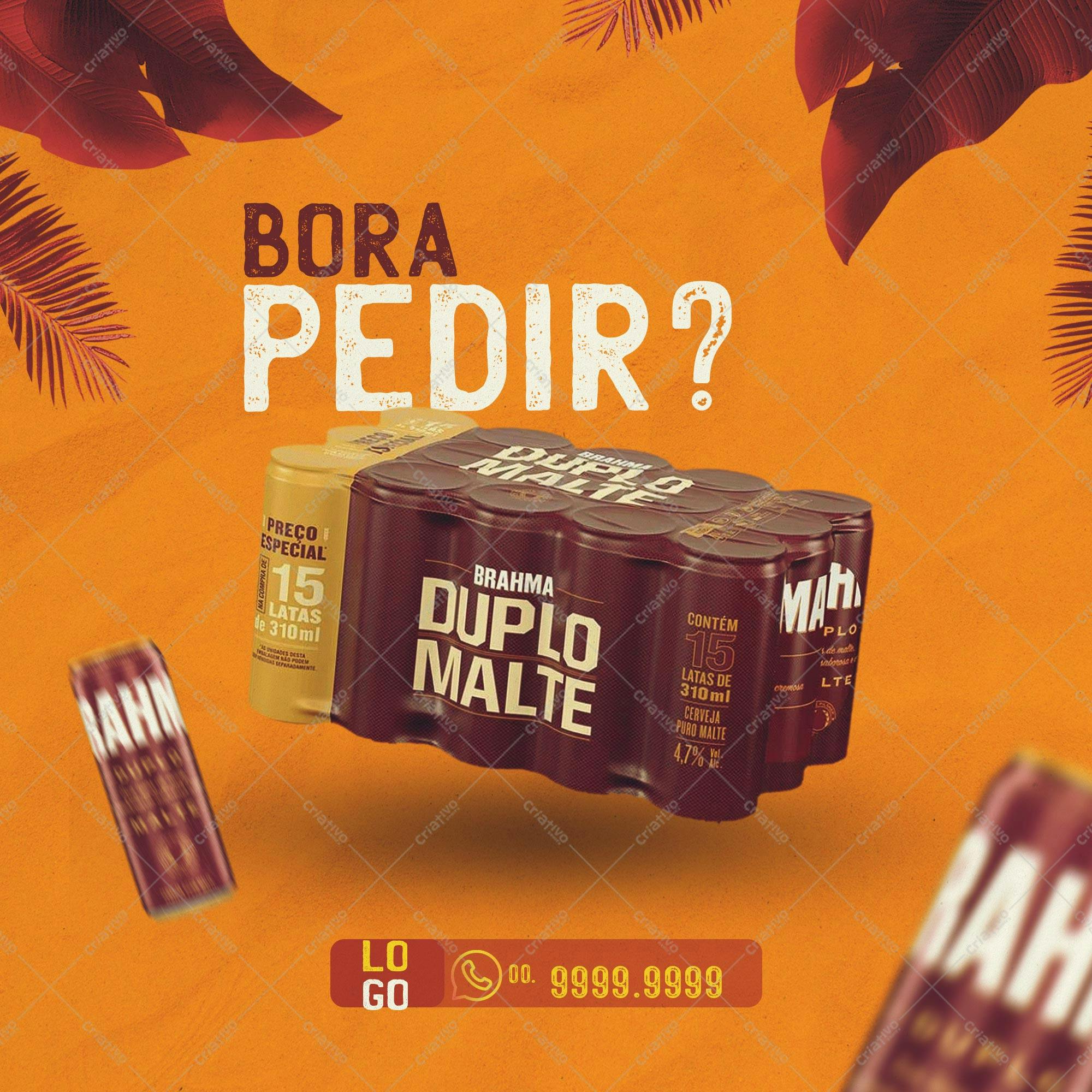Banner Cerveja Brahma Duplo Malte PSD Editável